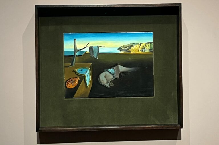 Photo of Persistence of Memory painted by Salvador Dali. Photo by Micaela Preble