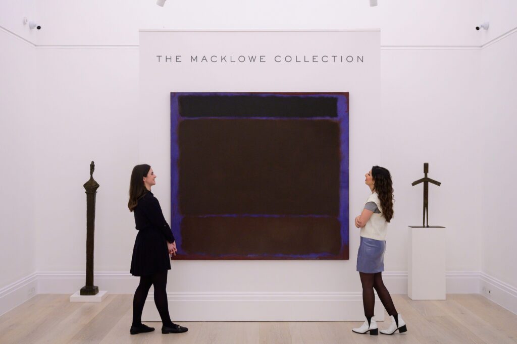 Image: Never-Before-Seen Late Masterpiece by Mark Rothko, Untitled, estimate: $35-50 million. Credit: Malcolm Park/Alamy Live News.
