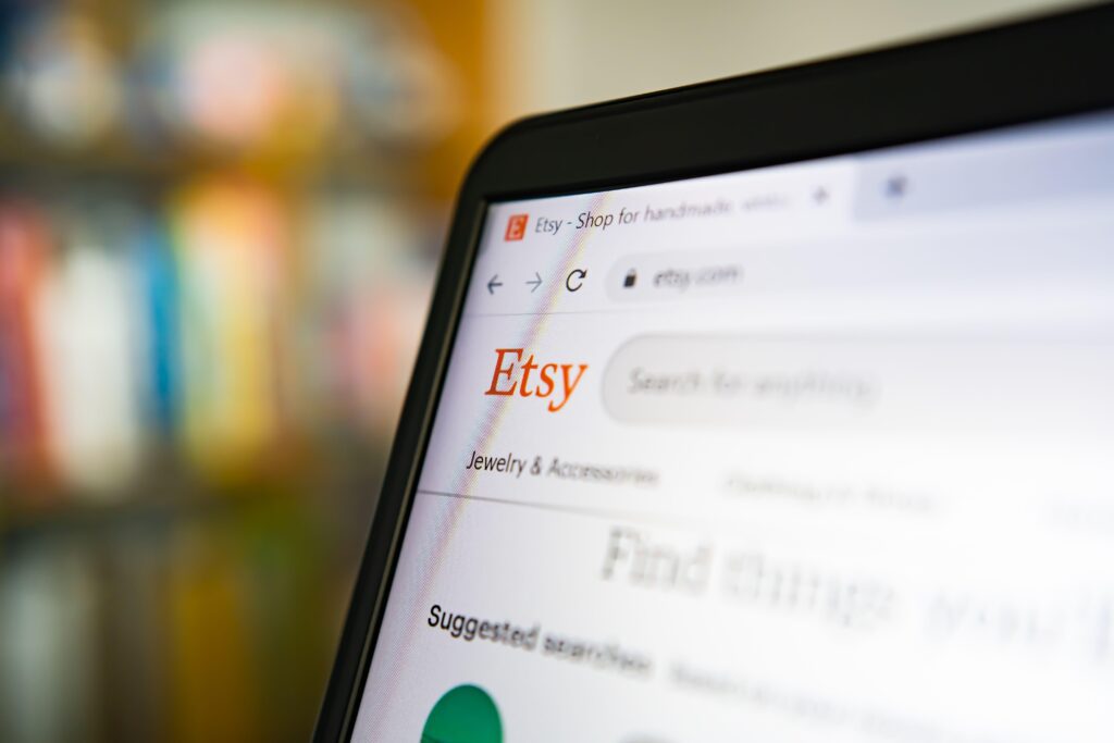 Etsy is an American e-commerce website focused on crafts and art 